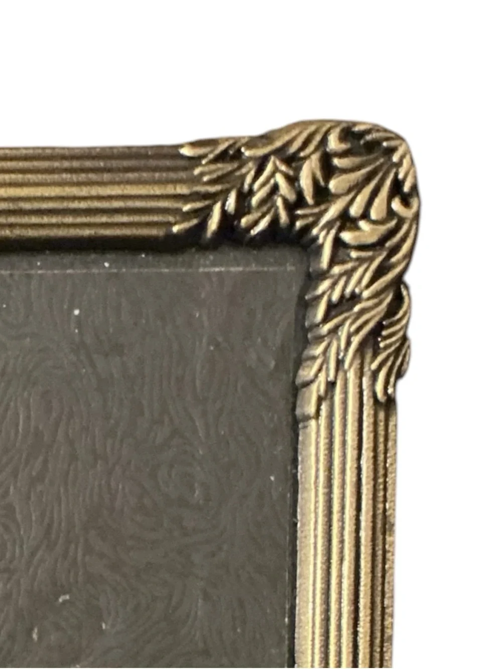 Lovely Vintage Heavy Cast Bronze Picture Frame For 4”x5” Photo Ornate